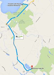 Ossipee Lake House to Pine River State Forest